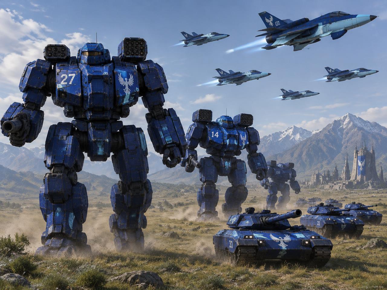 KI-Visualisierung: 21st Centauri Lancers im Einsatz