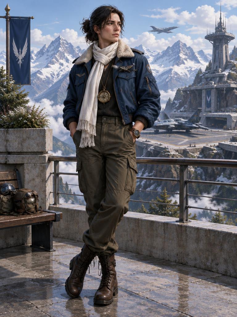 KI-Visualisierung der Alltagskleidung: Clan Snow Raven